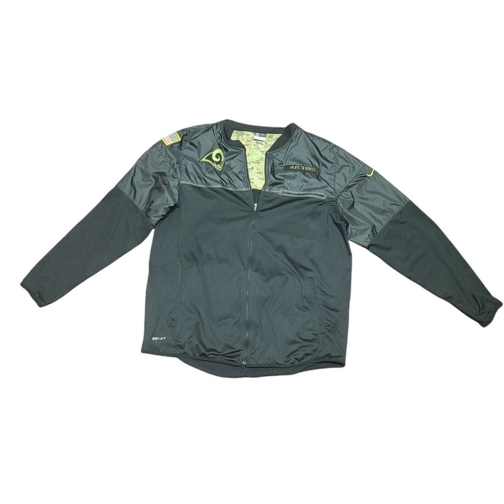 L.A. Rams Salute to Service On Field Nike Jacket Size XL. Superbowl Champions!!!